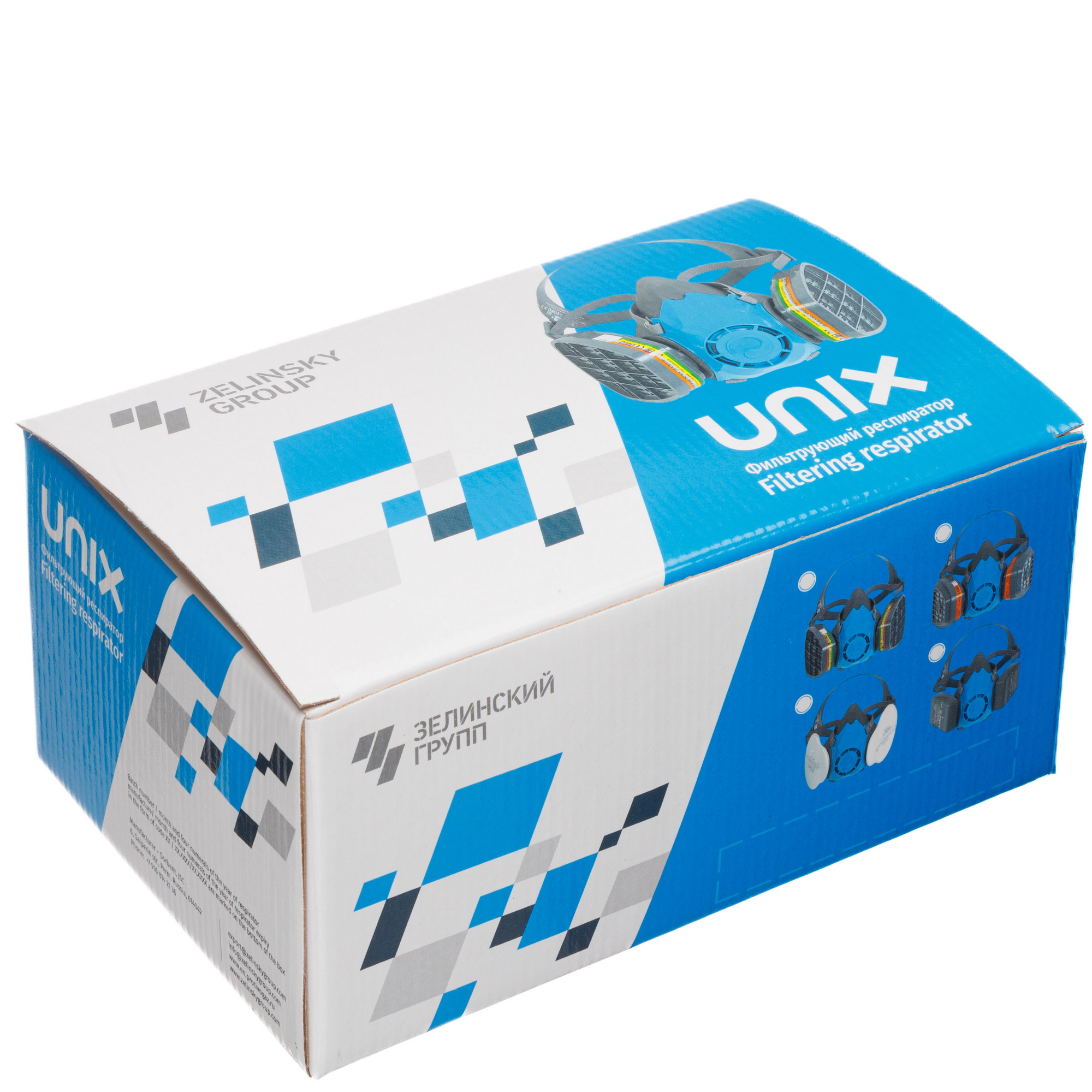 картинка Респиратор фильтрующий UNIX 2100 марки А1В1Е1+Р2 ТУ 2568-610-05795731-2013(1 рост) 